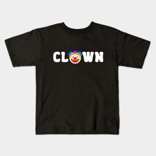 Clown White Kids T-Shirt